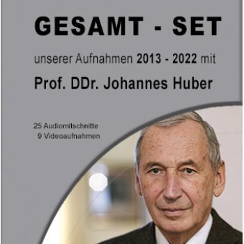 Univ.Prof. DDr. Johannes Huber:  GESAMTSET unserer Aufnahmen (2013-2021) auf USB Stick